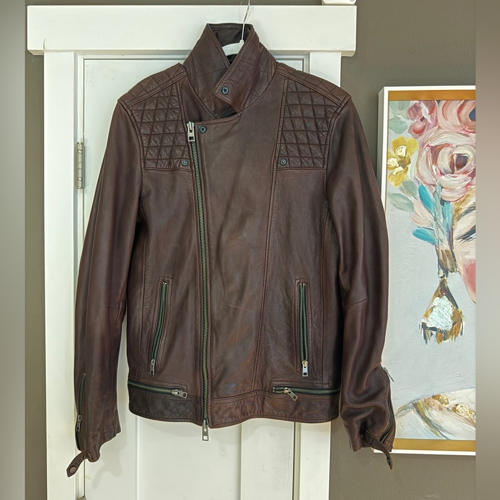 AllSaints | All Saints Leather biker jacket, Large